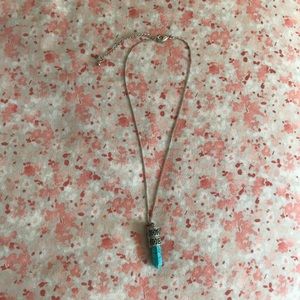 Faux stone necklace